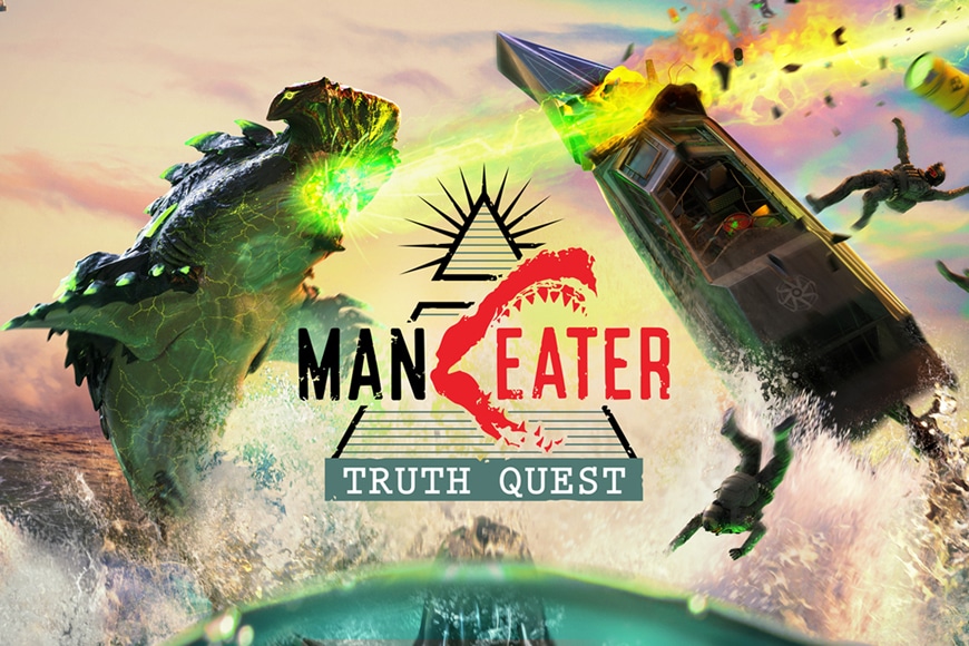 Scopri i misteri degli abissi in Maneater: Truth Quest disponibile su PC, PlayStation®4, PlayStation®5, Xbox One e Xbox Series X|S
