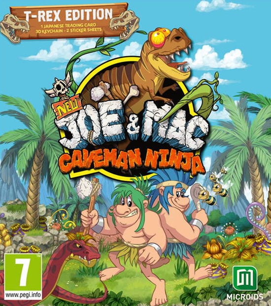 New Joe & Mac Caveman Ninja T-Rex Edition